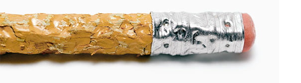 Image of a chewed pencil