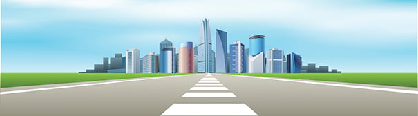 Illustration of a city skyline