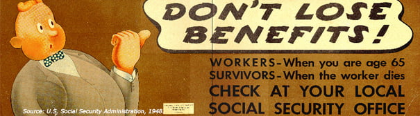 Vintage Social Security poster