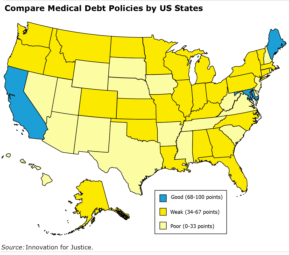 Compare Medical Debt Policies by US States